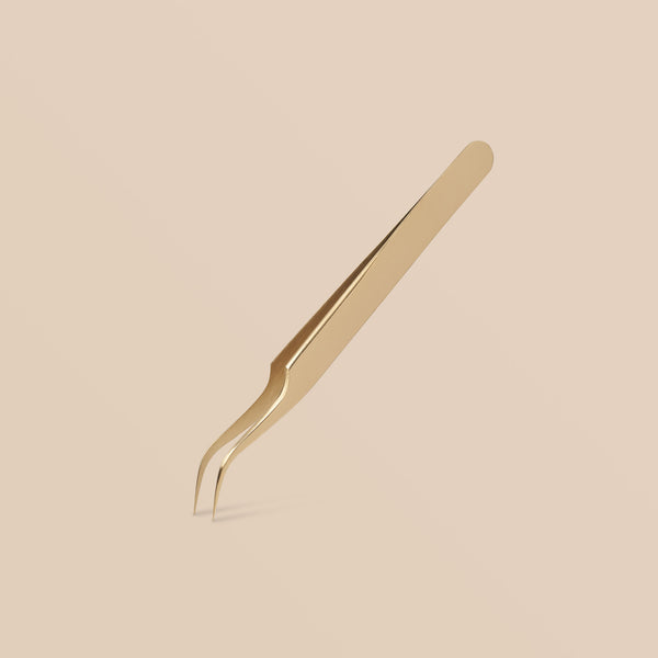 Curved Isolation Eyelash Extensions Tweezers